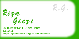 riza giczi business card